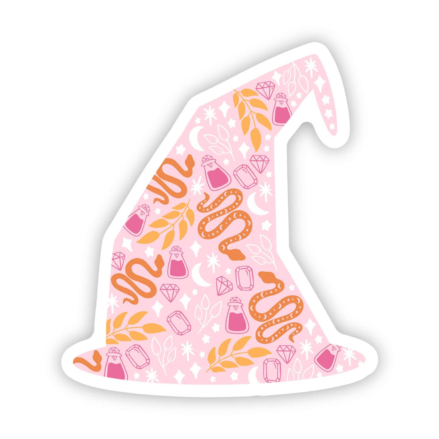 Snakes + Potions Witch Hat Sticker