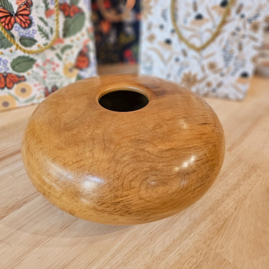 Magnolia Hollow Form Bowl | 2021-1099 D|88, Wood Bowl | Magnolia Hollow Form, handmade home decor by Bowls for Breasts, Springfield MO, The Local Bevy