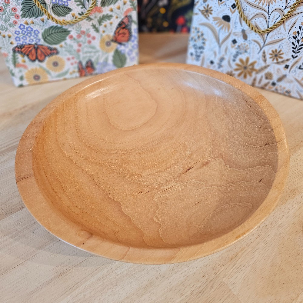 Wood Bowl | Light Pecan - Bowls for Breasts, The Local Bevy, handmade wooden bowl, decorative bowls, home decor