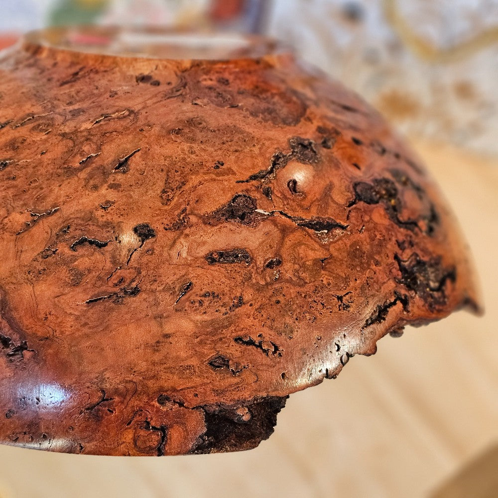 Cherry Bowl, 2024-1243 L, Mike Ilkiw, Bowls for Breasts, home decor, wooden bowl, handmade, The Local Bevy