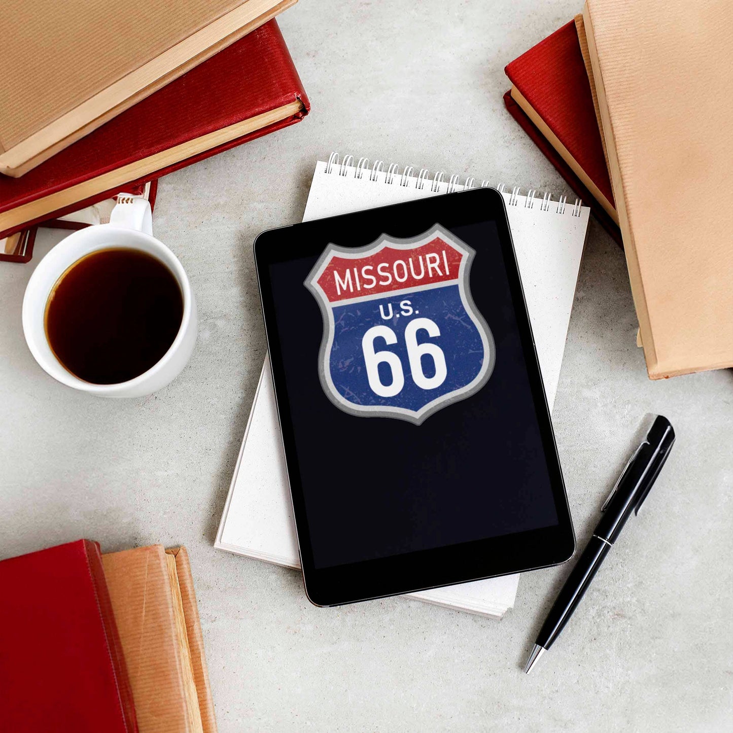 Missouri Blue Route 66 Sticker