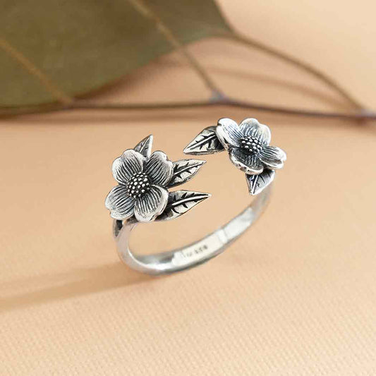 Bronze Dogwood Flower Ring