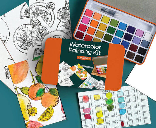 Citrus Fruits Watercolor Kit