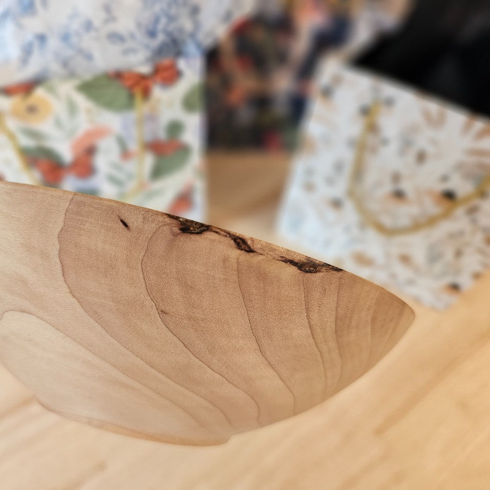 Maple Bowl | 2019-922 MB|92, Wood Bowl | Hard Maple, bowls for breasts, pickup at The Local Bevy, Springfield MO, local artists