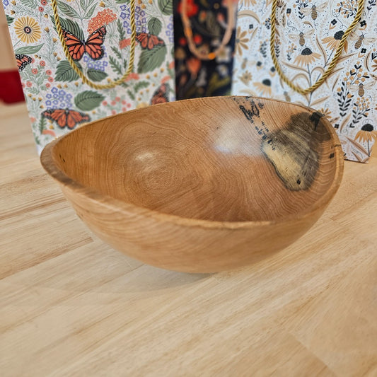 Persimmon Bowl Natural Edge | 2024-1017|117, Bowls for Breasts, handmade bowl, wood bowl, the local bevy