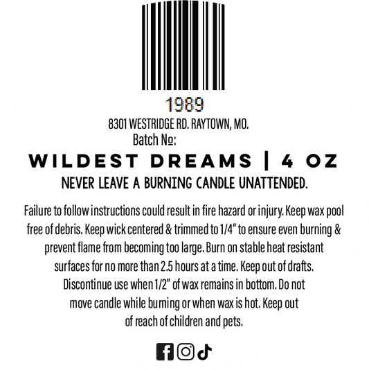Wildest Dreams Candle
