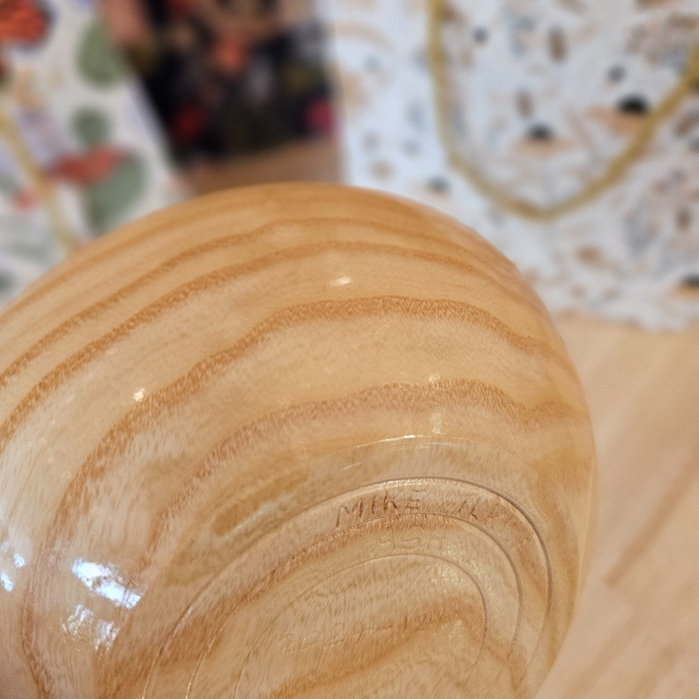 Ash Bowl | Dyed Blue | 2024-1299 L|67, Wood Bowl | Ash Dyed Blue, the local bevy, mike ilkiw, bowls for breasts, shop small