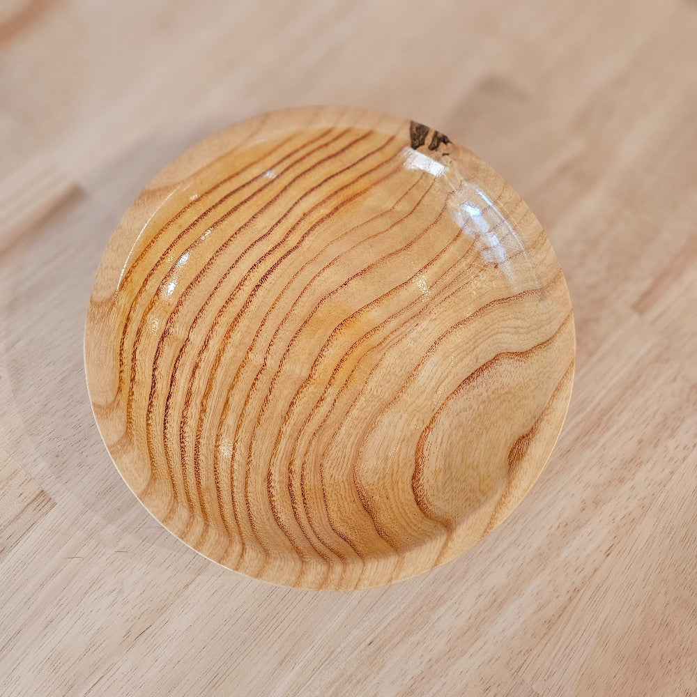 Wood Bowl | Ash Dyed Orange, bowls for breasts, mike ilkiw, the local bevy, shop local, springfield MO