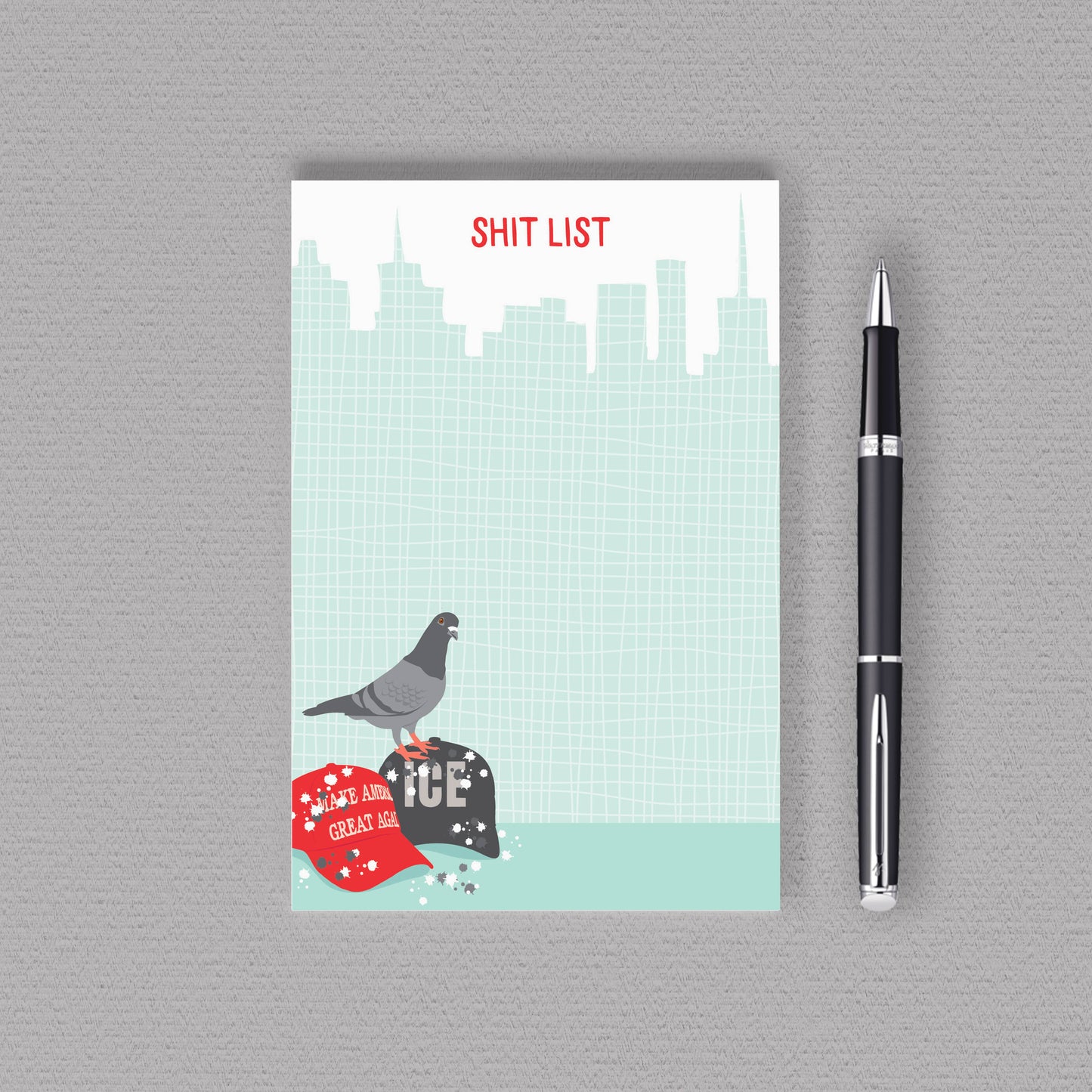 Pigeon "Sh*t List" Notepad