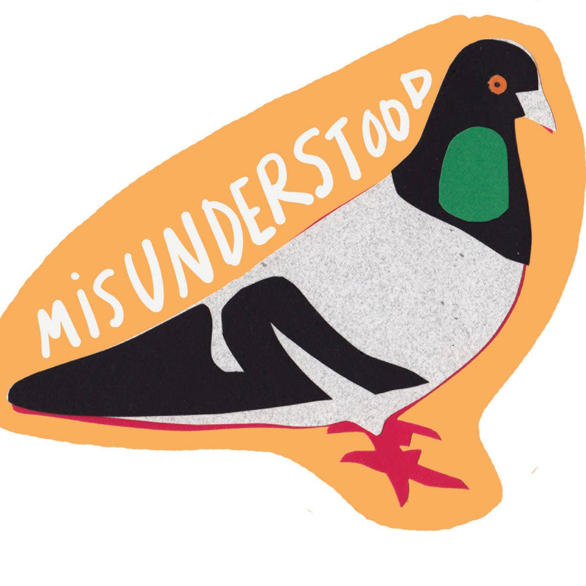 Misunderstood Pigeon Sticker