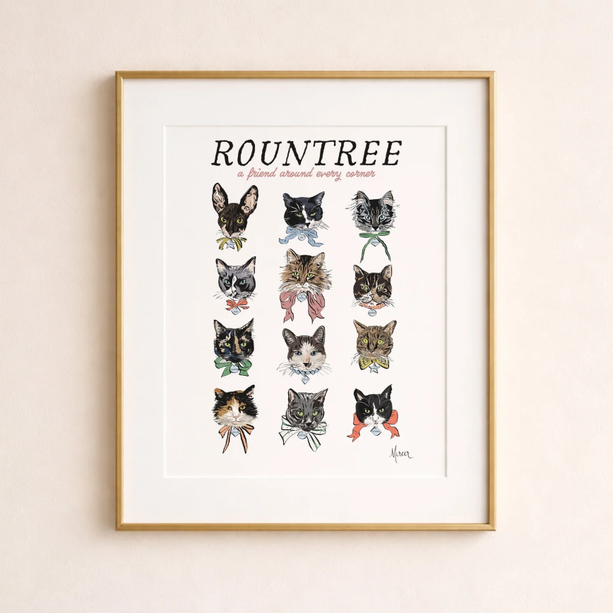 Cats of Rountree Fine Art Print