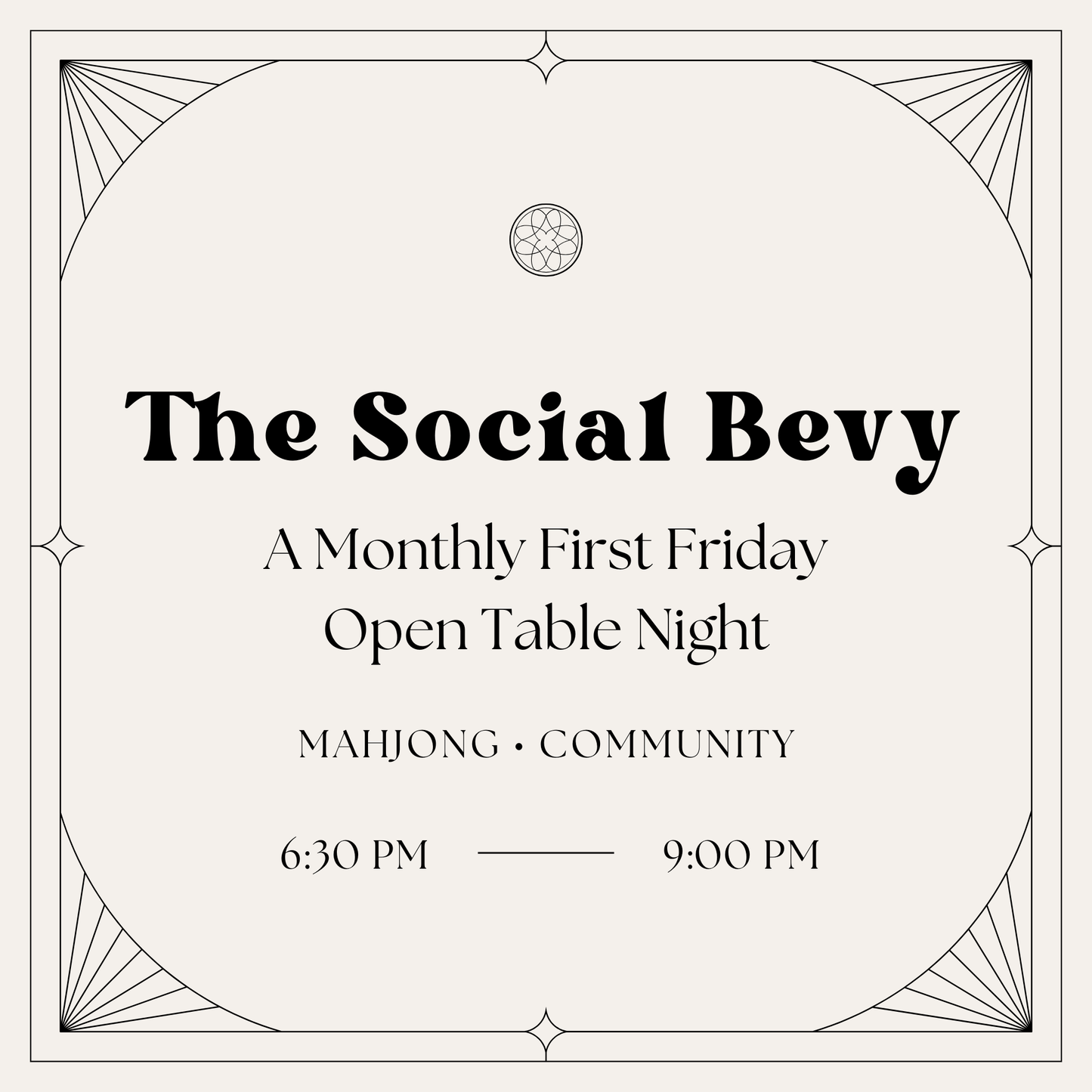 The Social Bevy – Mahjong Table Reservation | March 6, 2026