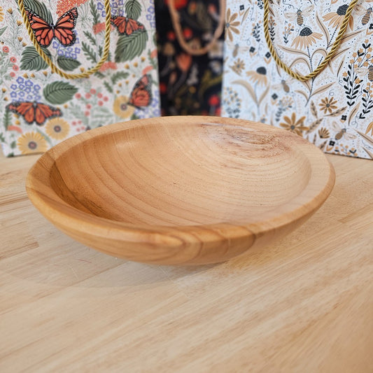 Wood Bowl | Two Tone Pecan by Mike Ilkiw | Bowls for Breasts, Springfield MO, The Local Bevy, shop small, shop local