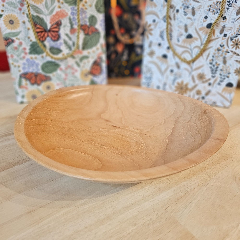 Wood Bowl | Light Pecan - Bowls for Breasts, The Local Bevy, handmade wooden bowl, decorative bowls, home decor