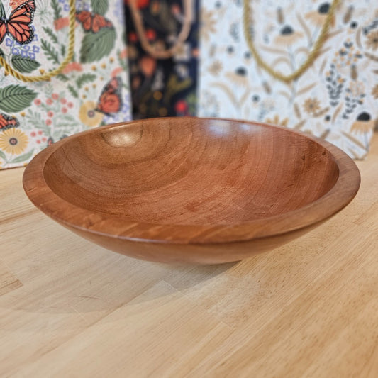 Bradford Pear Bowl | 2024-1309 D|80, Wood Bowl | Bradford Pear, bowls for breasts, handmade decorative wooden bowls. mike ilkiw, the local bevy