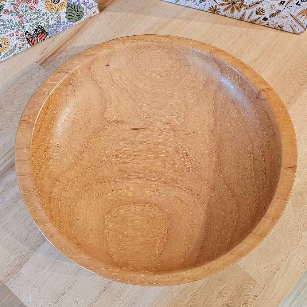 Wood Bowl | Light Pecan - Bowls for Breasts, The Local Bevy, handmade wooden bowl, decorative bowls, home decor