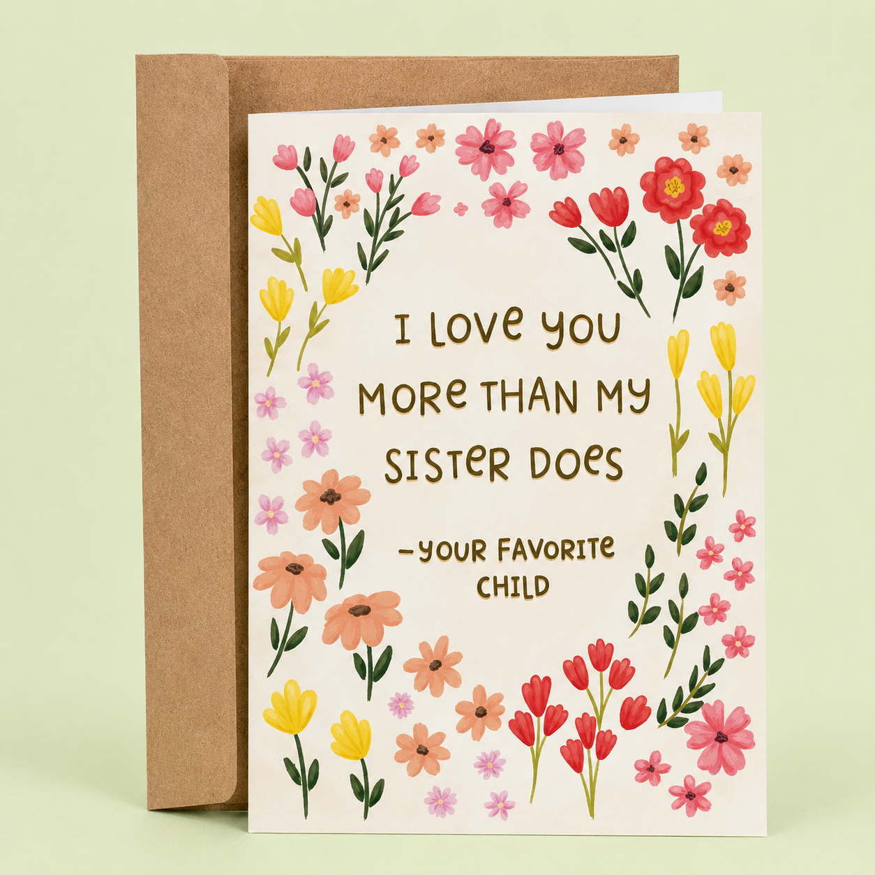 Favorite Child Card for Mom