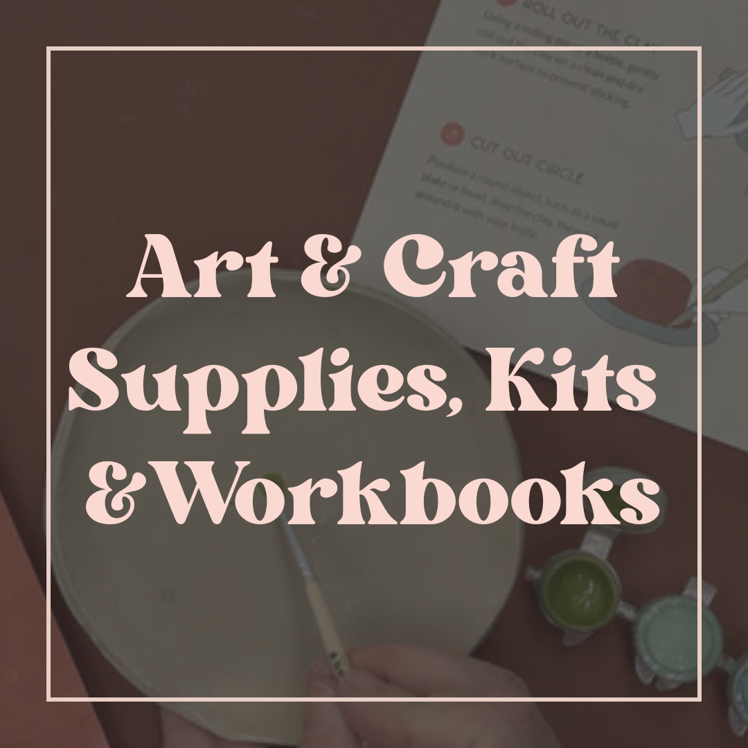 Arts & Craft supplies, kits & workbooks