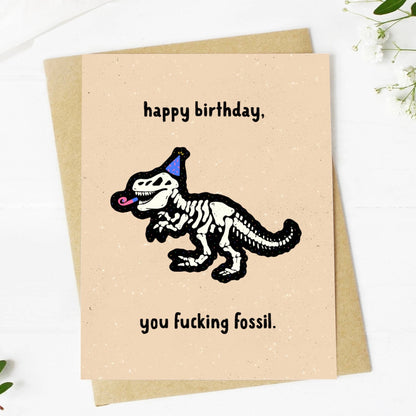 Happy Birthday Fossil Birthday Card