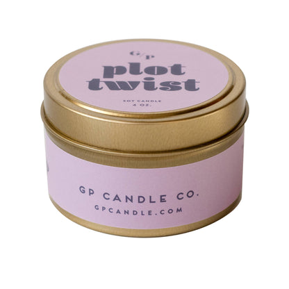 Plot Twist Candle Tin