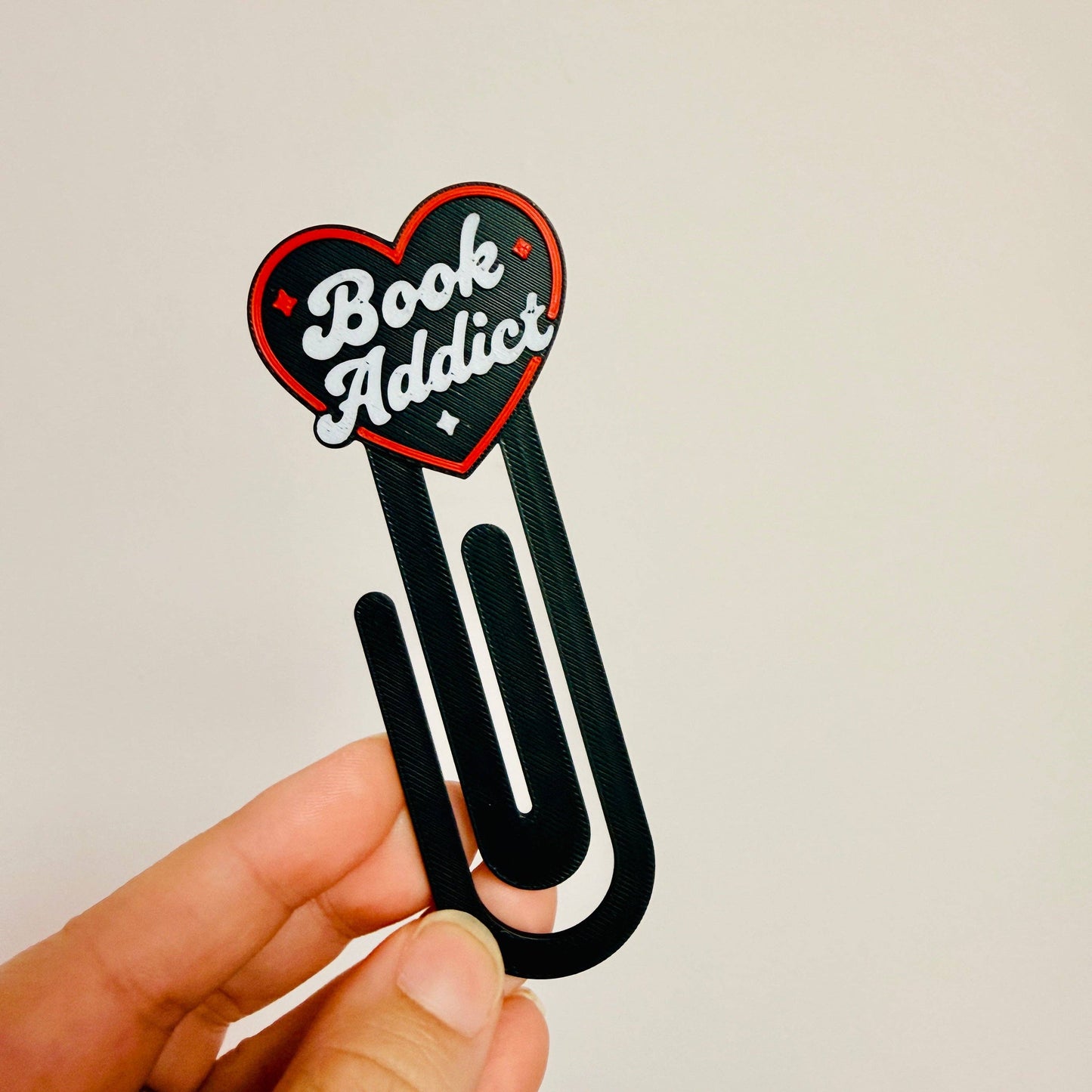 Book Addict Paper Clip Bookmark