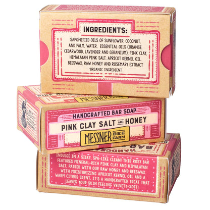 Pink Clay Salt & Honey Soap