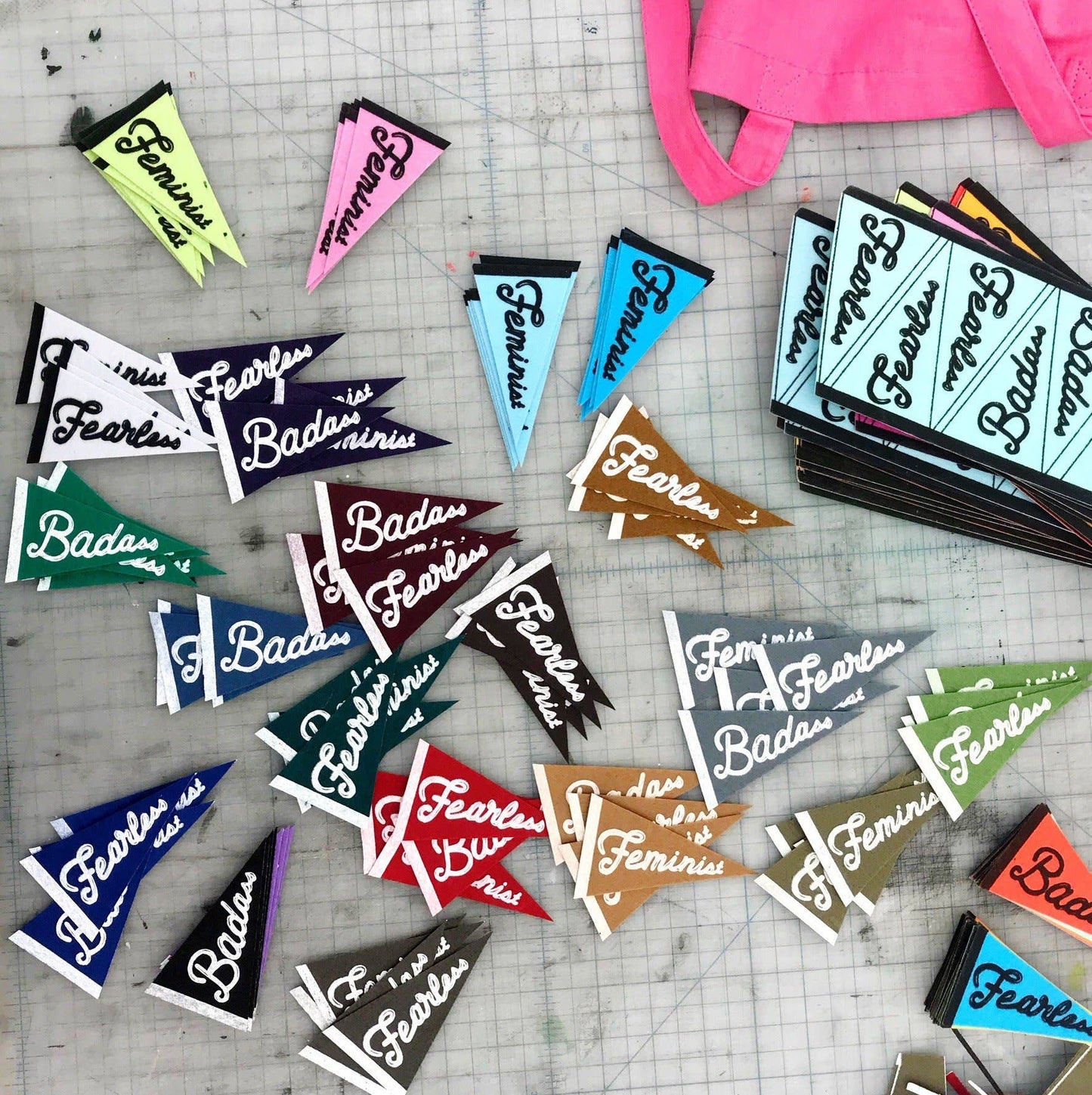 Feminist Felt Pennant Sticker