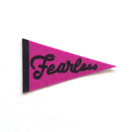 Fearless Felt Pennant Sticker