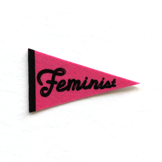 Feminist Felt Pennant Sticker