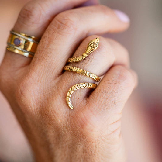 Brass Serpent Ring