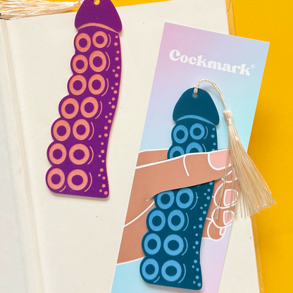 Tentacle Cockmark Bookmark: Teal