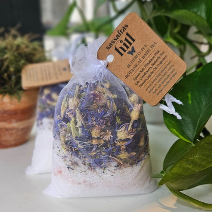Bath Tea | Butterfly Pea | Sassafras Hill, bath & body, local gift shop, the local bevy