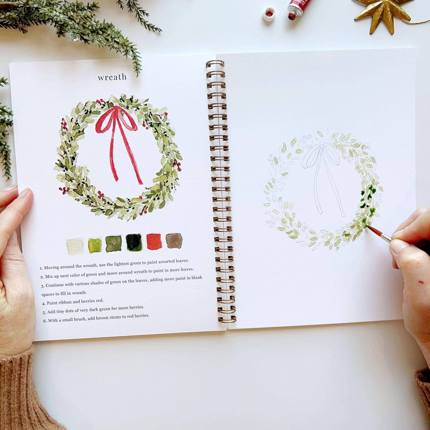 Christmas  Watercolor Workbook
