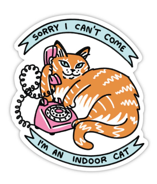 Indoor Cat Sticker