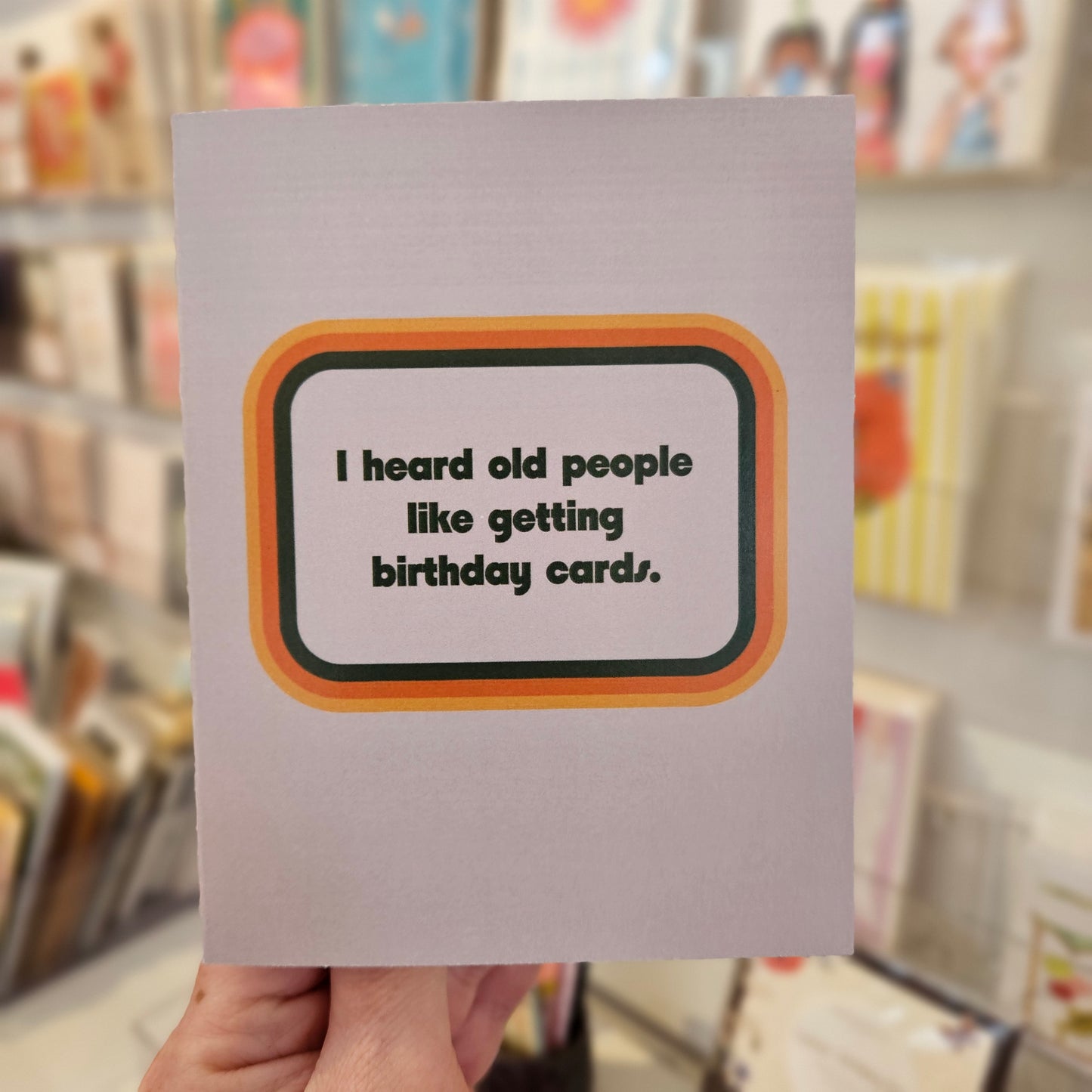 Old People Birthday Card