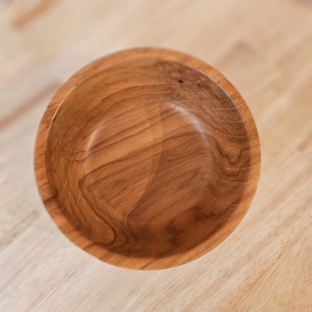 Wood Bowl | Dark Pecan, bowls for breasts, handmade wooden bowl, springfield MO, the local bevy