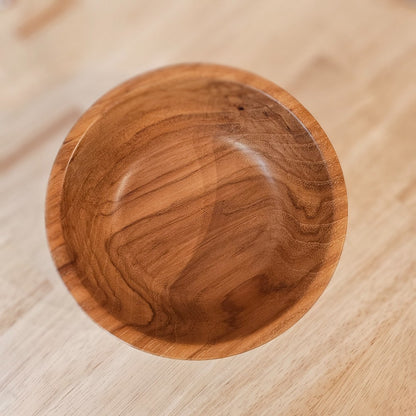 Wood Bowl | Dark Pecan, bowls for breasts, handmade wooden bowl, springfield MO, the local bevy