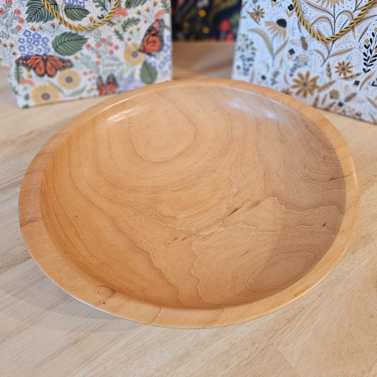 Wood Bowl | Light Pecan - Bowls for Breasts, The Local Bevy, handmade wooden bowl, decorative bowls, home decor