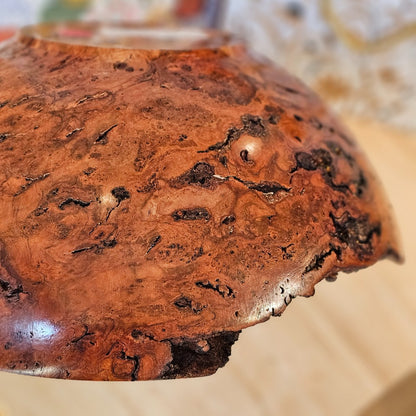 Cherry Bowl, 2024-1243 L, Mike Ilkiw, Bowls for Breasts, home decor, wooden bowl, handmade, The Local Bevy