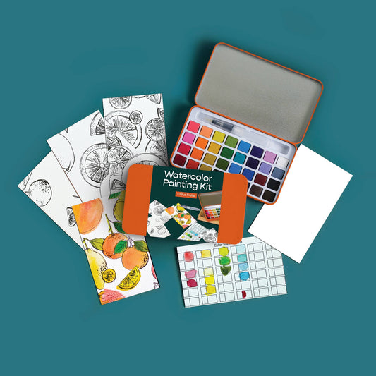 Citrus Fruits Watercolor Kit