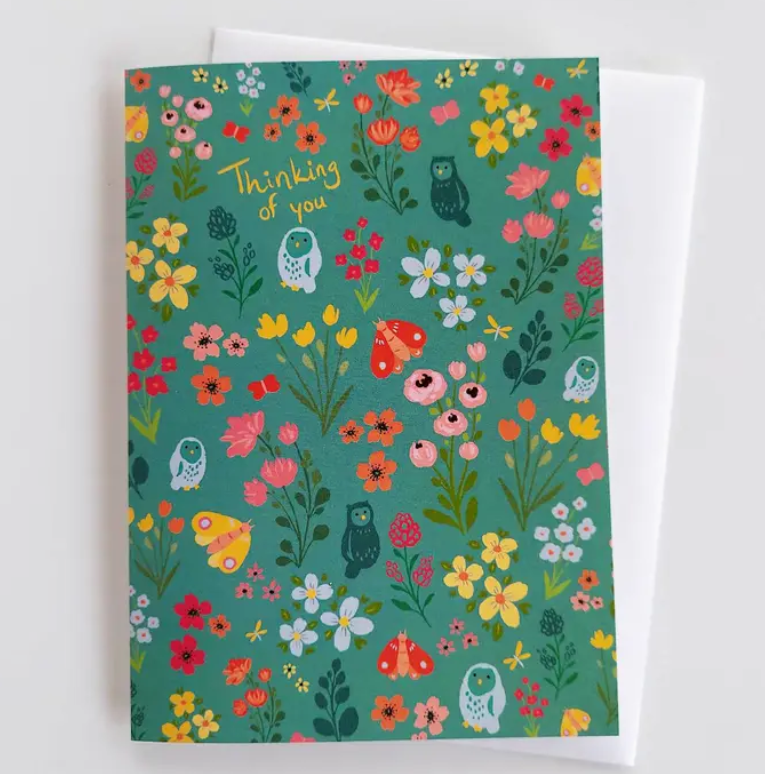Thinking of You Owls Greeting Card|242