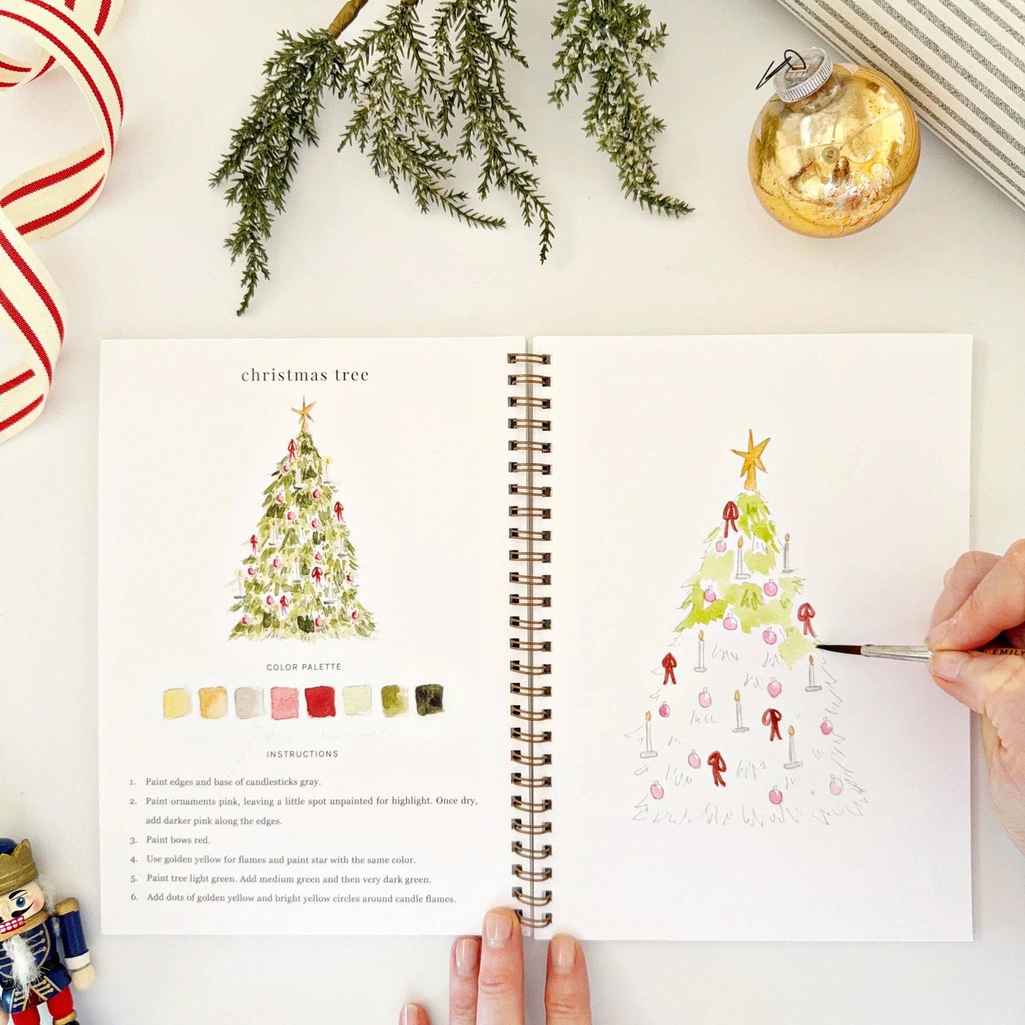 Nutcracker  Watercolor Workbook