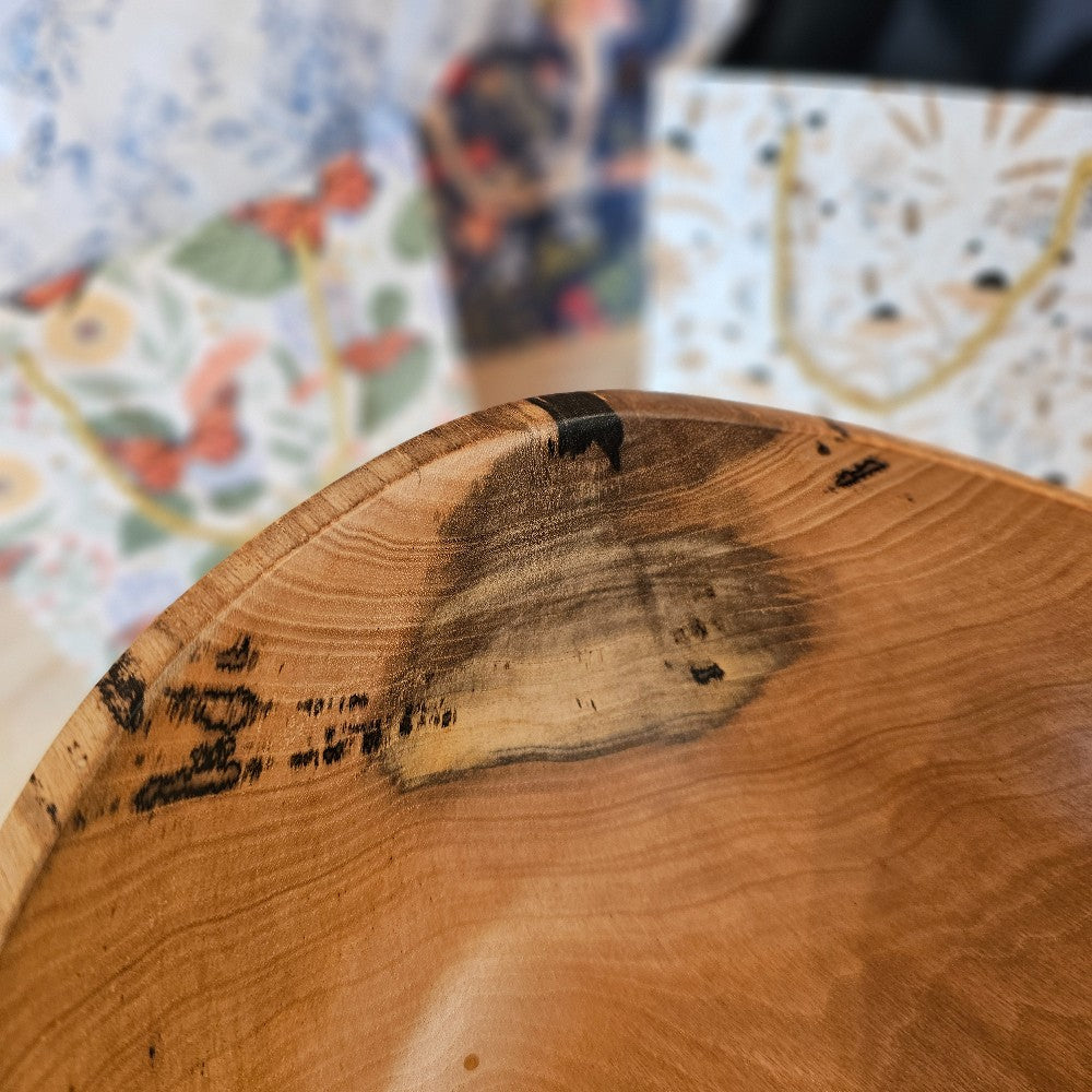 Persimmon Bowl Natural Edge | 2024-1017|117, Bowls for Breasts, handmade bowl, wood bowl, the local bevy