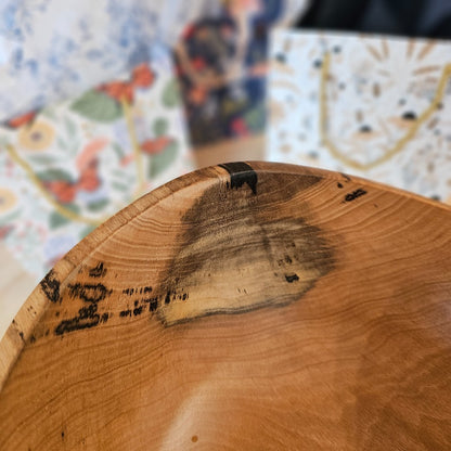 Persimmon Bowl Natural Edge | 2024-1017|117, Bowls for Breasts, handmade bowl, wood bowl, the local bevy