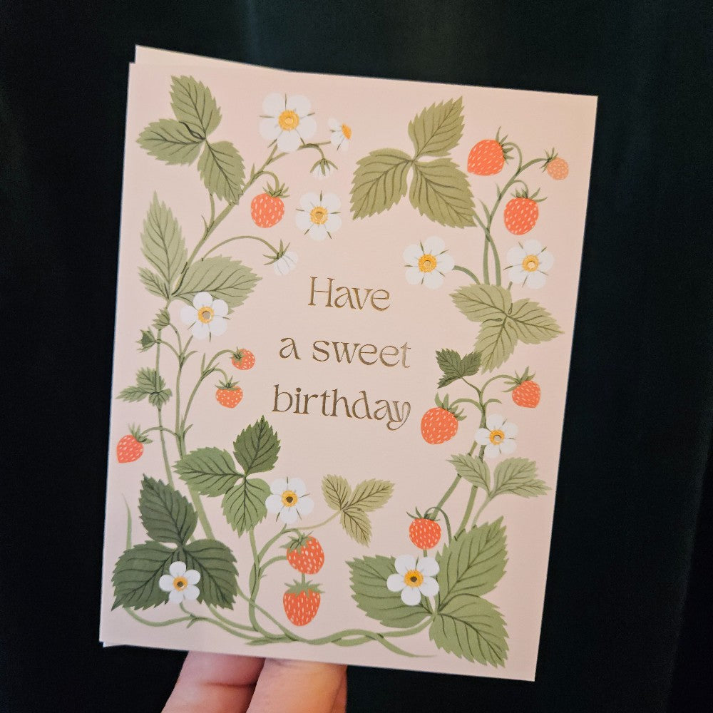Sweet Strawberry Birthday Card|228