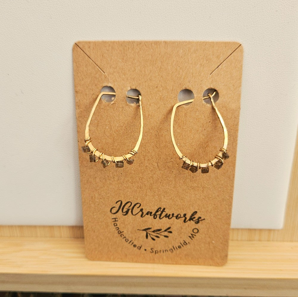 14K Gold Fill & Smoky Quartz|186