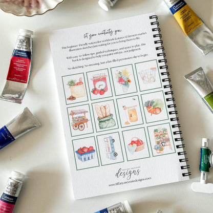 Watercolor Farmers Market Workbook