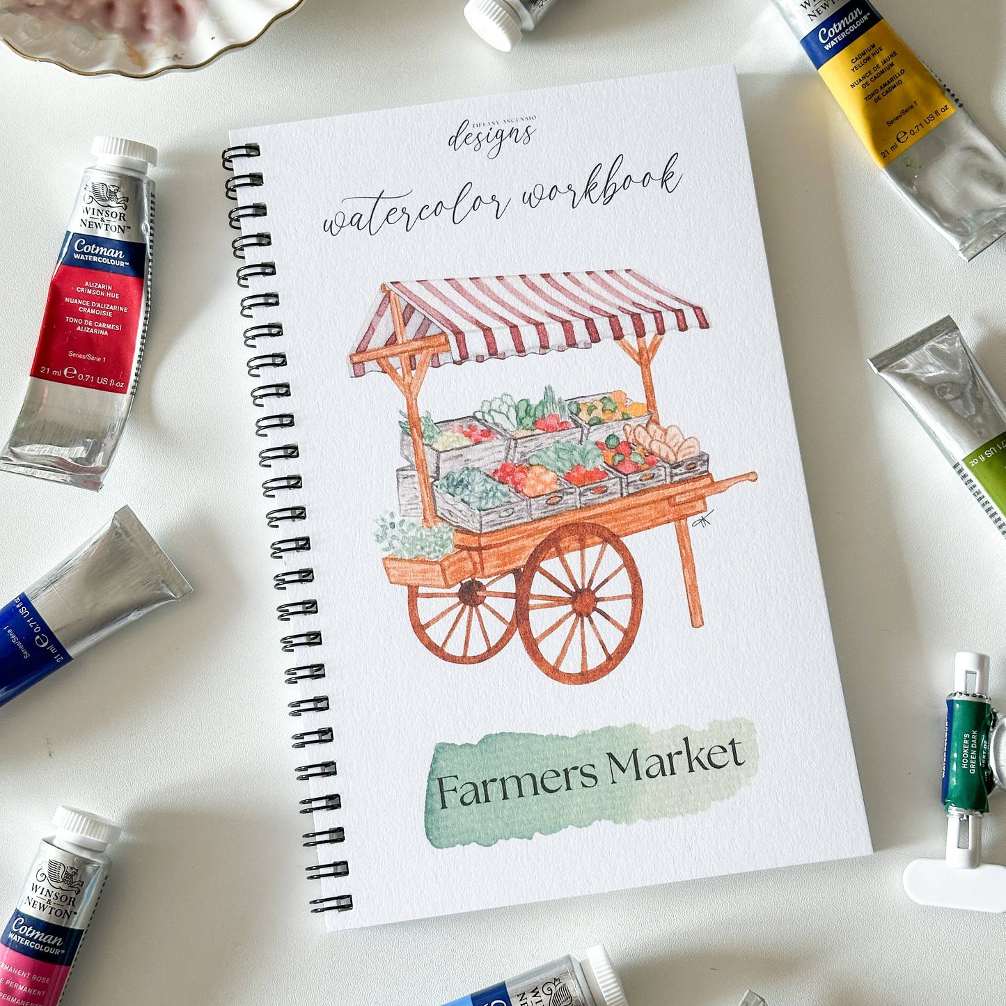 Watercolor Farmers Market Workbook