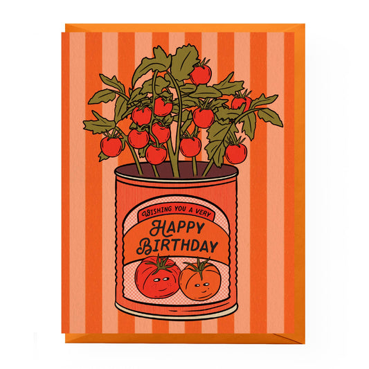 Tomato Plant Birthday Card