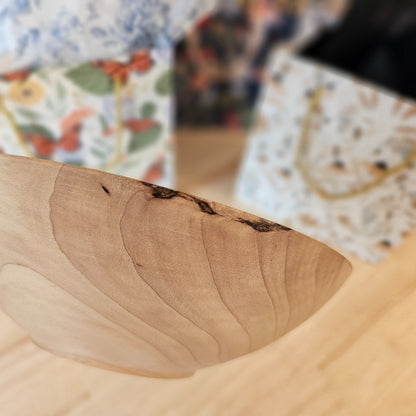 Maple Bowl | 2019-922 MB|92, Wood Bowl | Hard Maple, bowls for breasts, pickup at The Local Bevy, Springfield MO, local artists